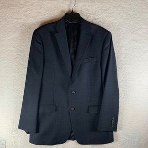 Lauren Ralph Lauren Men's Two Button Navy Sports Coat 100% Wool Size‎ 40R 8762